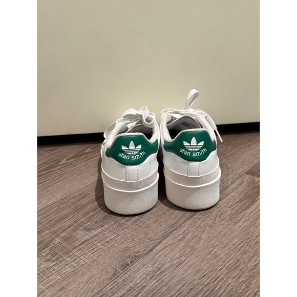 Adidas Stan Smith Platform Sneakers White Green Women Size 8 - Picture 3 of 9